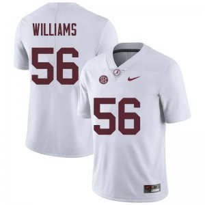 NCAA Men's Alabama Crimson Tide #56 Tim Williams Stitched College Nike Authentic White Football Jersey FN17Z85QD
